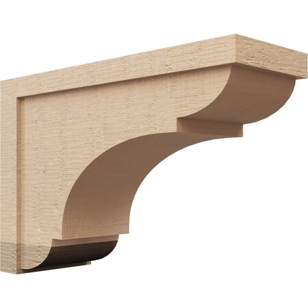 Ekena Millwork 9"W x 27"D x 18"H Classic Bryant Rough Cedar Woodgrain TimberThane Corbel, Primed Tan CORUR09X27X18BRYRCPR
